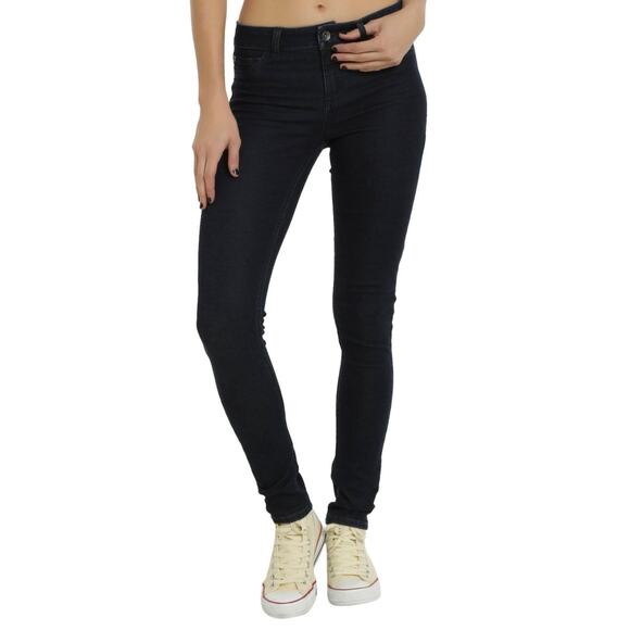 Blackheart Hot Topic NWT Women's Junior 5 Indigo Stingerette Super Skinny Jeans - Picture 2 of 12
